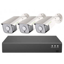 Фото - Комплект IP Видеонаблюдения G.Craftsman на 3 камеры 5Мп IMX335 + PoE регистратор + кабель Комплект IP Видеонаблюдения G.Craftsman на 3 камеры 5Мп IMX335 + PoE регистратор + кабель