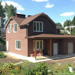 Фасадная плитка HAUBERK Красный кирпич Геническ