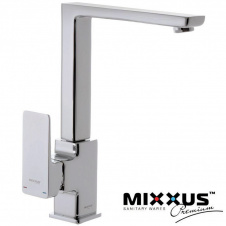 Смеситель для кухни Ухо на гайке MIXXUS Premium Kvadro (Chr-017), Польша