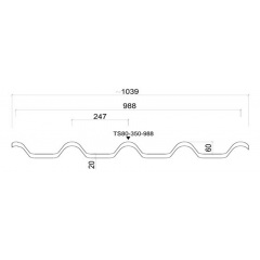 Металочерепиця Ruukki Armorium Pural matt BT 0,50 мм RR-2h3 (Сірий графіт) Ізмаїл