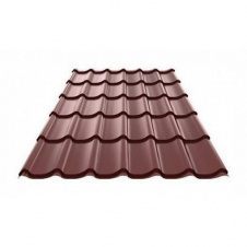 Фото - Металлочерепица Ruukki Monterrey Polyester 0,50 мм RR-887 (Каштан) Металлочерепица Ruukki Monterrey Polyester 0,50 мм RR-887 (Каштан)