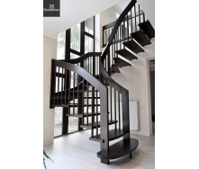 Изготовление больцевых поворотных лестниц в дом на второй этаж Поворот 180 градусов