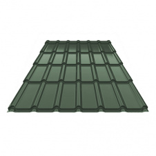 Фото - Металлочерепица Ruukki Decorrey Polyester 0,45 мм RR-11 (Зеленая сосна) Металлочерепица Ruukki Decorrey Polyester 0,45 мм RR-11 (Зеленая сосна)