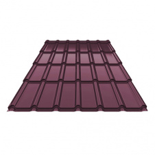 Фото - Металлочерепица Ruukki Decorrey Polyester 0,45 мм RR-798 (Красное вино) Металлочерепица Ruukki Decorrey Polyester 0,45 мм RR-798 (Красное вино)