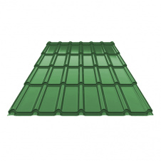 Фото - Металлочерепица Ruukki RanTech DG4340 Polyester 0,40 мм RAL-6005 (Зеленый) Металлочерепица Ruukki RanTech DG4340 Polyester 0,40 мм RAL-6005 (Зеленый)