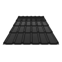 Металочерепиця Ruukki Decorrey Pural matt BT 0,50 мм RR-33 (Чорний) Мукачево