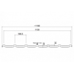 Металочерепиця Ruukki Decorrey Polyester 0,50 мм RR-798 (Червоне вино) Молочанськ