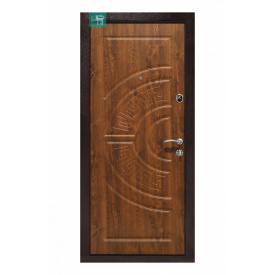 Вхідні двері ПУ-08 дуб золотий Вулиця Метал/МДФ 860х960х2050 мм