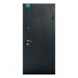 Вхідні двері ПО-260 антрацит/білий мат МДФ/МДФ 860х960х2050