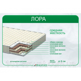 Матрас детский ортопедический Лора 12
