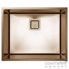 Кухонная мойка под столешницу Fabiano Quadro 49 Nano Copper медь Володарск-Волынский