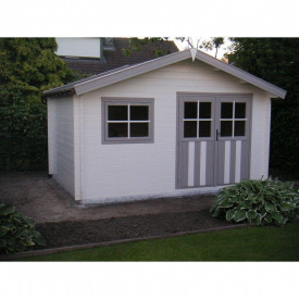 Современный сарай, хозблок для дачи из дерева 4.2х3,3 м. от производителя Modern barn - 13