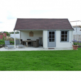 Сучасний сарай, господарський блок для дачі з дерева 6.3х3,3 м. від виробника Modern barn - 32