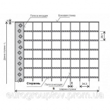 Сварные ступени 34х38/40х2/1200x270