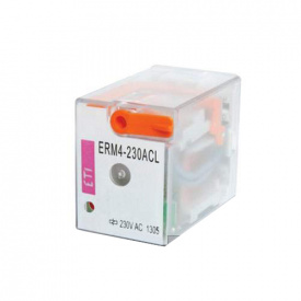 Реле электромеханическое ERM4-230AC 4p 230B переменного тока ЕТI