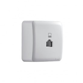 Комп'ютерна розетка Lezard VIOLA RJ45 5 категорія Біла (751-0200-139)
