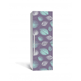 Наклейка на холодильник Zatarga «Відбитки минулого» 650х2000 мм вінілова 3Д наклейка декор на кухню