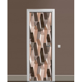 Наклейка на дверь Zatarga «Испанская кладка» 650х2000 мм виниловая 3Д наклейка декор самоклеящаяся