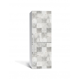 Наклейка на холодильник Zatarga «Бледная азулежу» 650х2000 мм виниловая 3Д наклейка декор на кухню