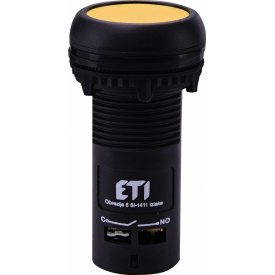 Моноблочная утопленная кнопка ETI 004771472 ECF-11-Y (1NO+1NC желтая)