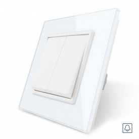 Двоклавішна кнопка Livolo білий (VL-C7K2H-11)