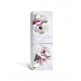 Наклейка на холодильник Zatarga «Квітуча ніжність» 650х2000 мм вінілова 3Д наклейка декор на кухню