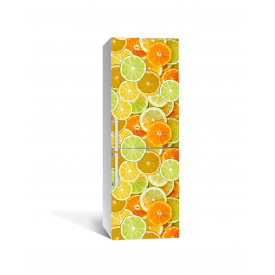 Наклейка на холодильник Zatarga "Яскраві Цитруси" 650х2000 мм