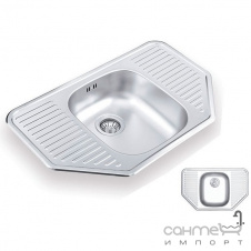 Кухонная мойка Ukinox Comfort 777.488 GW 8K L декор