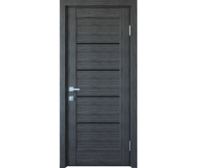 Міжкімнатні двері Миру із чорним склом Новий Стиль 600х900x2000 мм