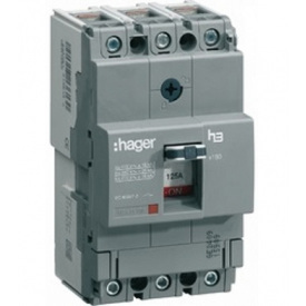 Автоматический выключатель Hager x160, In=80А, 3п, 18kA