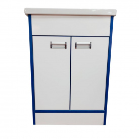 Тумба Mikola-M пластик 3.0 Blue с умывальником СОМО 50 см