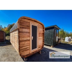 Мобильная квадро баня бочка 6,0х2,4х2,4 под ключ Бердичів