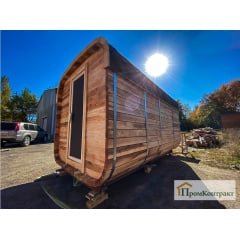 Мобильная квадро баня бочка 6,0х2,4х2,4 под ключ Бердичів