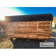 Мобильная квадро баня бочка 6,0х2,4х2,4 под ключ Бердичів