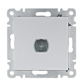 Нажимной светорегулятор Hager WL4032 Lumina 60-300Вт (серебристый)