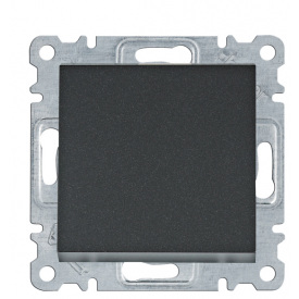 Двухполюсный выключатель Hager WL0063 Lumina 10АХ/230В (черный)
