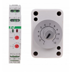 Электронное реле времени F&F PCU-518DUO 195-253В AC/21-27В AC/DC 8А