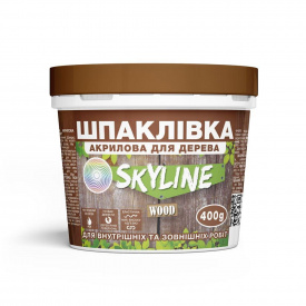Шпаклевка для Дерева готовая к применению акриловая SkyLine Wood Орех 400 г