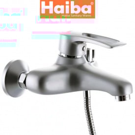 Змішувач для ванни короткий ніс HAIBA HANSBERG SATIN (Chr-009)