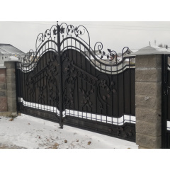 Кованые ворота прочные 3.4х1.8м комбинированые Legran Киев