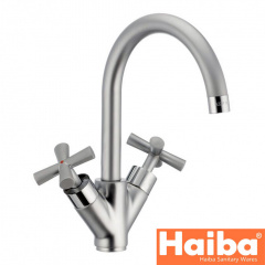 Смеситель для кухни Ухо HAIBA SENTOSA U SATIN Chr-011 Тернополь