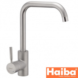 Змішувач для кухні Вухо HAIBA HANS Satin 011-G
