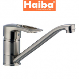 Смеситель для кухни елка на шпильке 25см HAIBA HANSBERG Нержавейка Chr-004