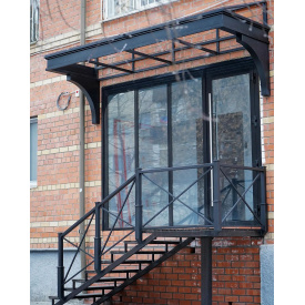 Металеві сходи зовнішні міцний відкритий каркас Legran