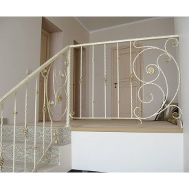 Кованые перила в дом прямые Legran
