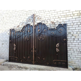 Ковані ворота розпашні міцні металеві Legran 