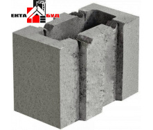 Блок будівельний керамзитобетонний шлакоблок стіновий 133х250х188 мм