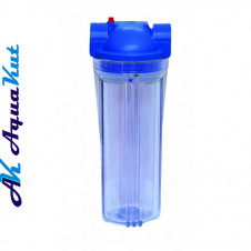 Aquakut Корпус фильтра 2Р 10" крепление латунная резьба 1/2" (с креплением и ключем)