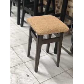 Табурет кухонний масив бука з м'яким верхом 450x300x300 мм