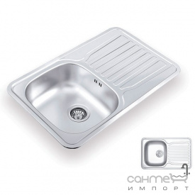 Кухонная мойка Ukinox Comfort COM 780.480 GT 6K матовая оборотная